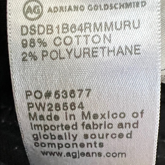 Ag Adriano Goldschmied Black Ultra High Rise Wide leg DEVEN Jeans - Picture 4 of 9